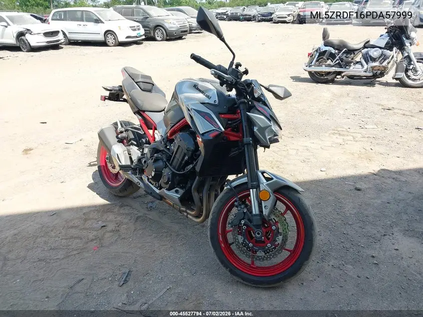 2023 Kawasaki Zr900 F VIN: ML5ZRDF16PDA57999 Lot: 45527794