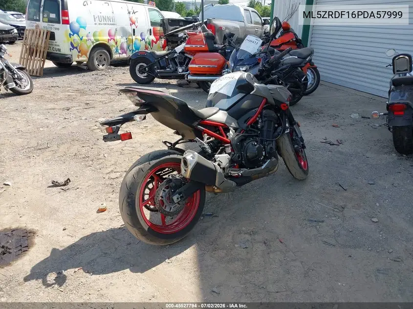 2023 Kawasaki Zr900 F VIN: ML5ZRDF16PDA57999 Lot: 45527794