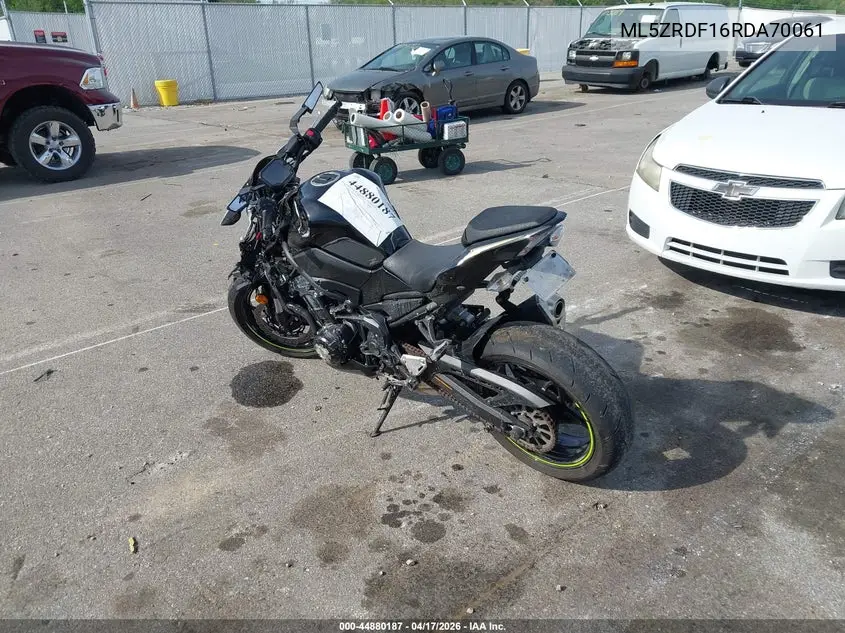 2024 Kawasaki Zr900 F VIN: ML5ZRDF16RDA70061 Lot: 44880187