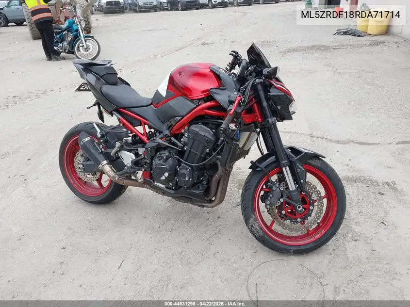 2024 Kawasaki Zr900 F VIN: ML5ZRDF18RDA71714 Lot: 44931298
