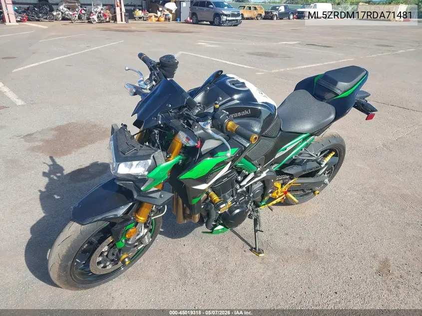 2024 Kawasaki Zr900 M VIN: ML5ZRDM17RDA71481 Lot: 45019318