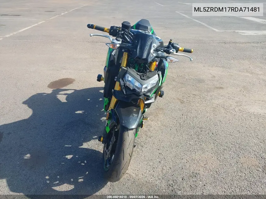 2024 Kawasaki Zr900 M VIN: ML5ZRDM17RDA71481 Lot: 45019318