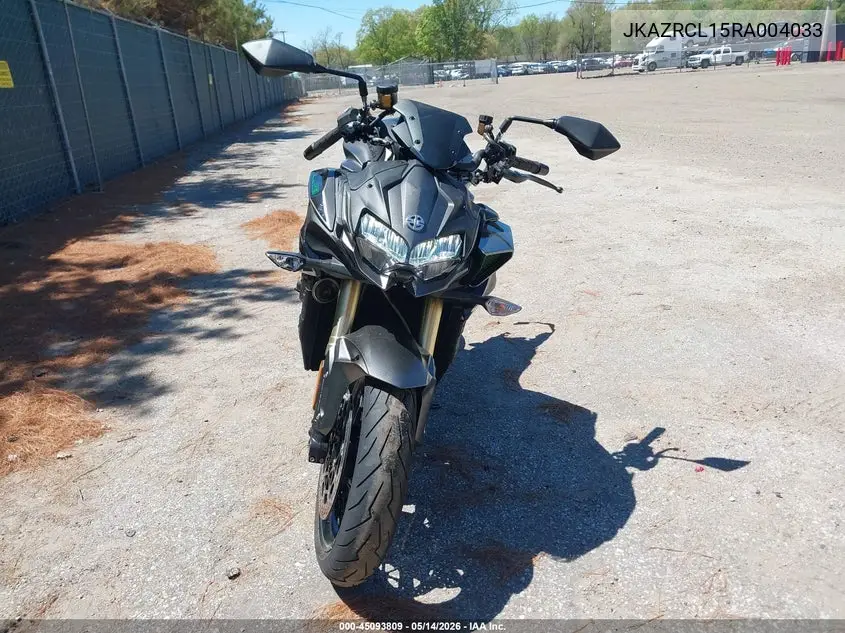 2024 Kawasaki Zr1000 L VIN: JKAZRCL15RA004033 Lot: 45093809