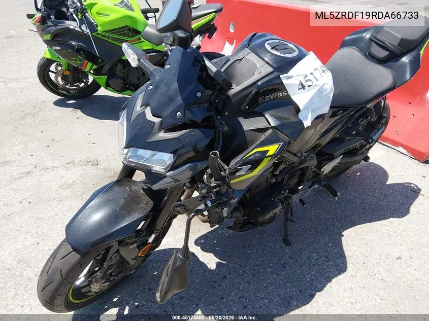 2024 Kawasaki Zr900 F VIN: ML5ZRDF19RDA66733 Lot: 45174480