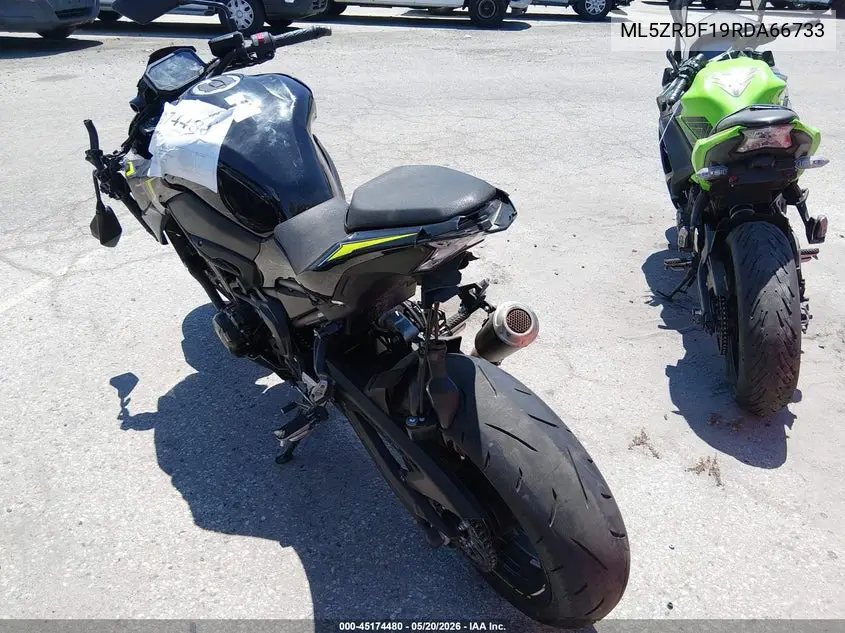 2024 Kawasaki Zr900 F VIN: ML5ZRDF19RDA66733 Lot: 45174480