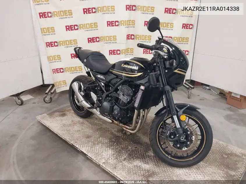 2024 Kawasaki Zr900 VIN: JKAZR2E11RA014338 Lot: 45400603