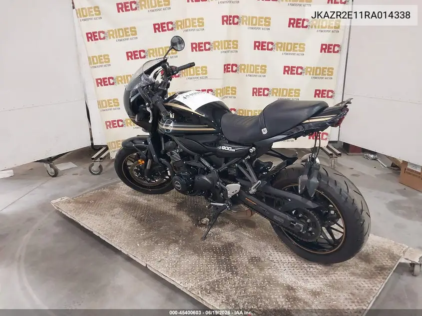 2024 Kawasaki Zr900 VIN: JKAZR2E11RA014338 Lot: 45400603