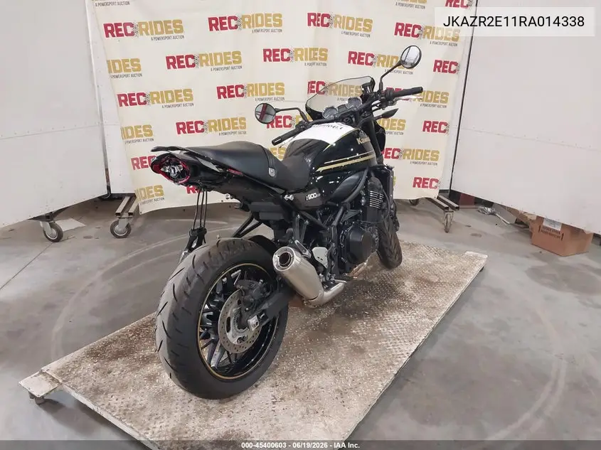 2024 Kawasaki Zr900 VIN: JKAZR2E11RA014338 Lot: 45400603