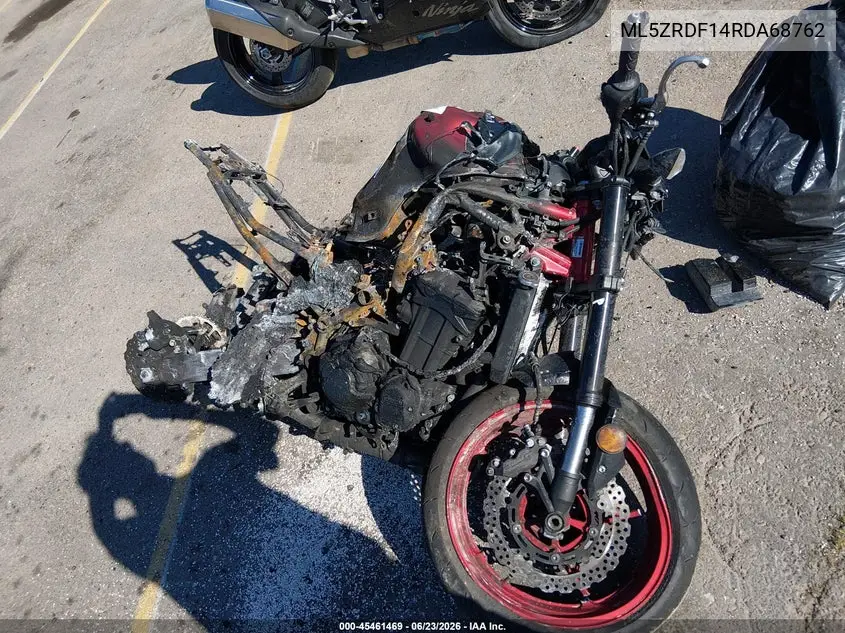 2024 Kawasaki Zr900 F VIN: ML5ZRDF14RDA68762 Lot: 45461469