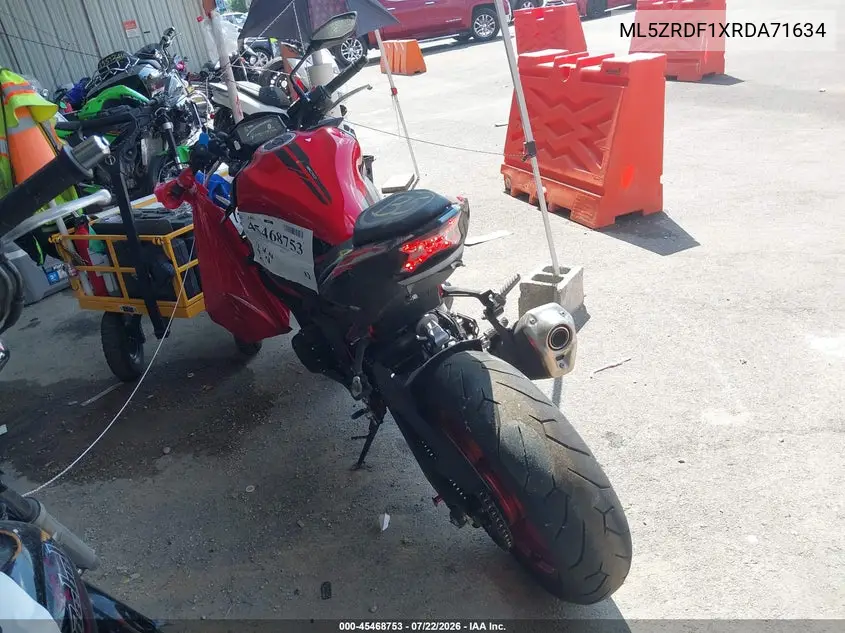 ML5ZRDF1XRDA71634 2024 Kawasaki Zr900 F