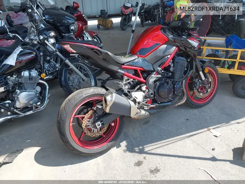 ML5ZRDF1XRDA71634 2024 Kawasaki Zr900 F
