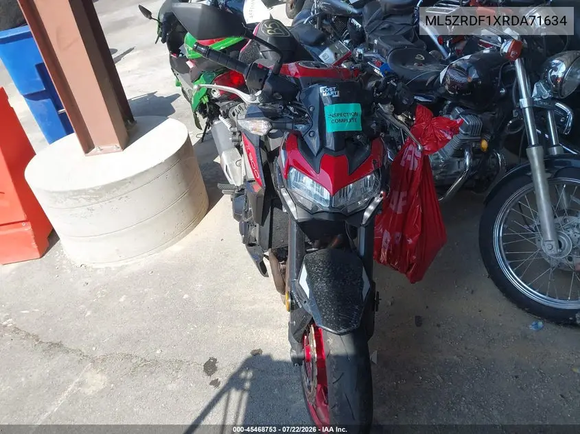 ML5ZRDF1XRDA71634 2024 Kawasaki Zr900 F