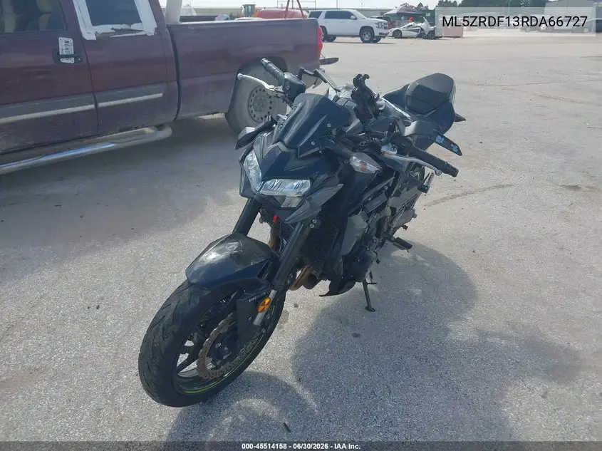 2024 Kawasaki Zr900 F VIN: ML5ZRDF13RDA66727 Lot: 45514158