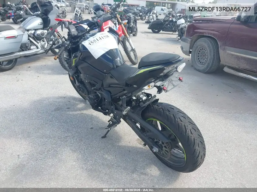 2024 Kawasaki Zr900 F VIN: ML5ZRDF13RDA66727 Lot: 45514158