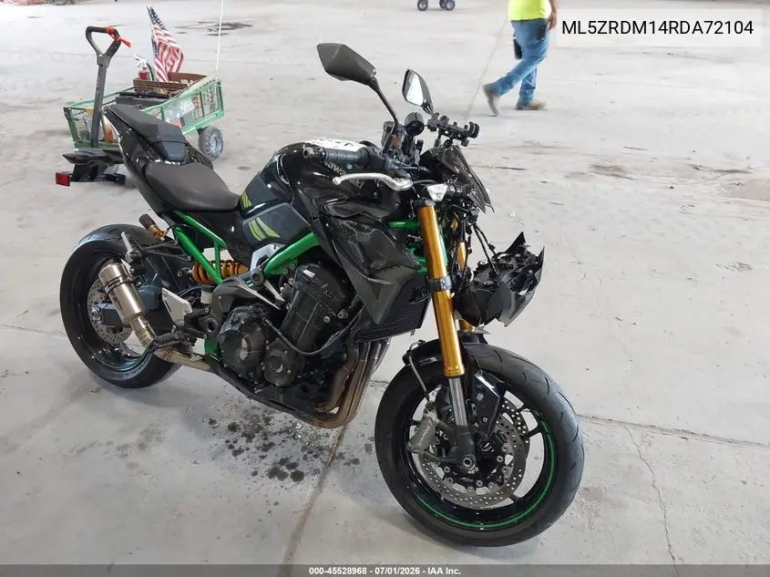 2024 Kawasaki Zr900 M VIN: ML5ZRDM14RDA72104 Lot: 45528968