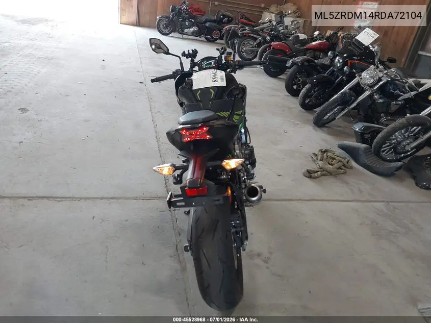 2024 Kawasaki Zr900 M VIN: ML5ZRDM14RDA72104 Lot: 45528968