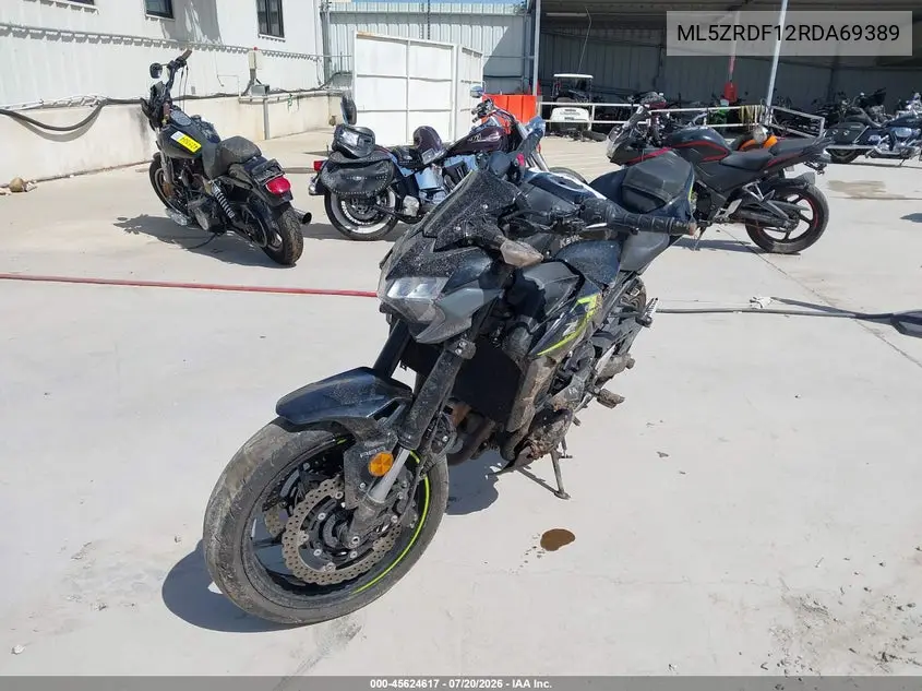 2024 Kawasaki Zr900 F VIN: ML5ZRDF12RDA69389 Lot: 45624617