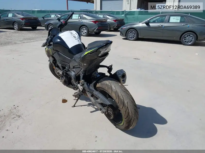 2024 Kawasaki Zr900 F VIN: ML5ZRDF12RDA69389 Lot: 45624617