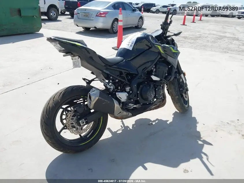 2024 Kawasaki Zr900 F VIN: ML5ZRDF12RDA69389 Lot: 45624617