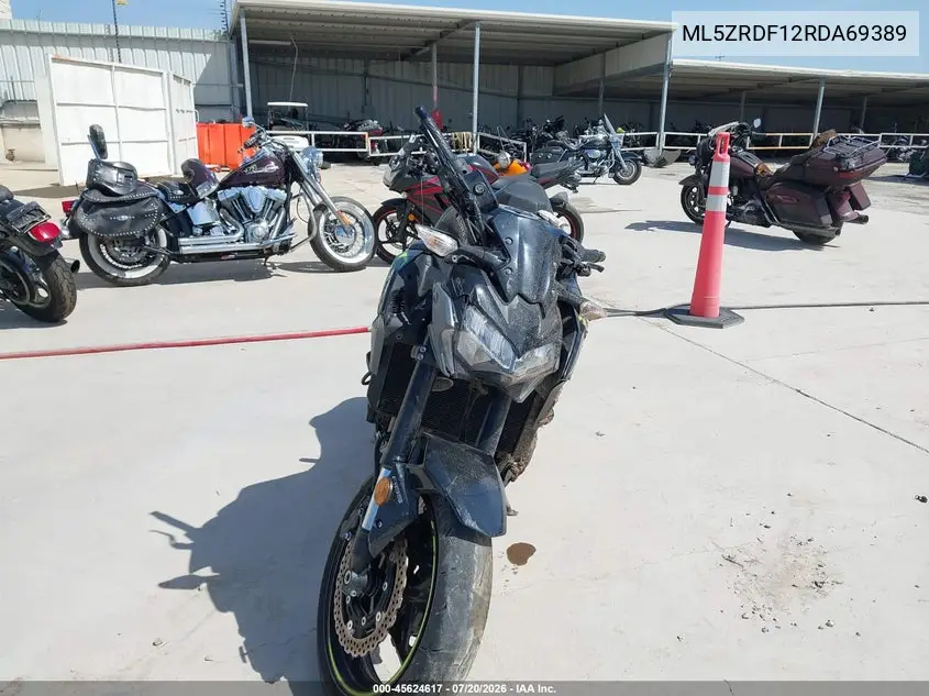 2024 Kawasaki Zr900 F VIN: ML5ZRDF12RDA69389 Lot: 45624617