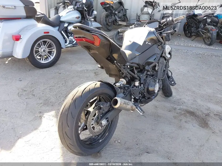 2025 Kawasaki Zr900 S VIN: ML5ZRDS18SDA00623 Lot: 44618631