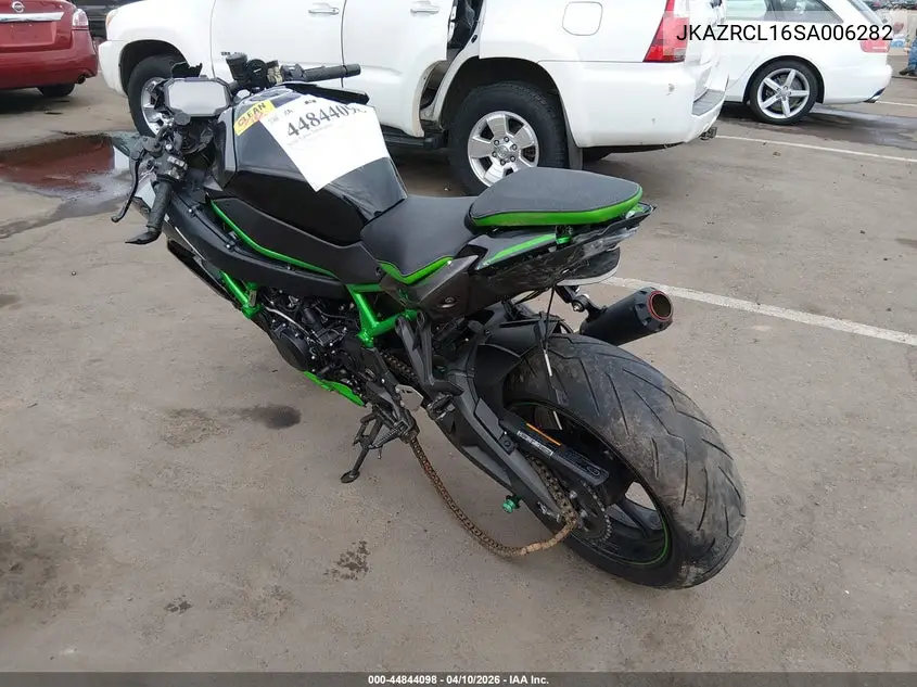 2025 Kawasaki Zr1000 L VIN: JKAZRCL16SA006282 Lot: 44844098