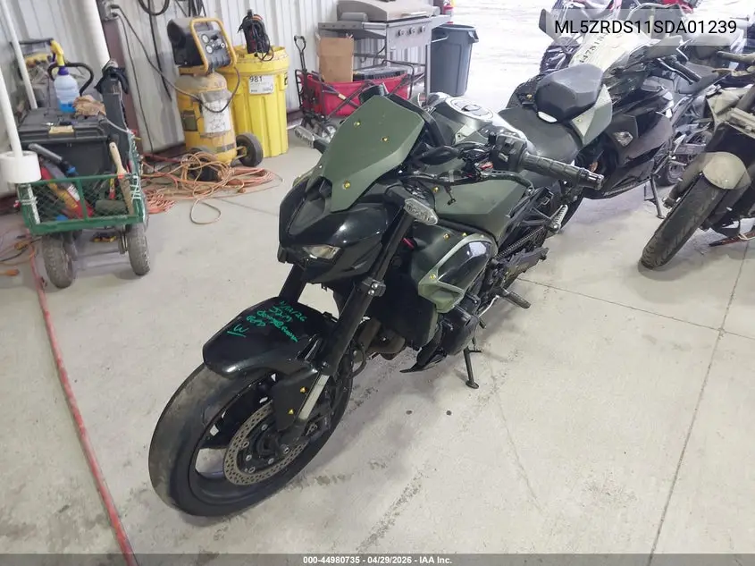 2025 Kawasaki Zr900 S VIN: ML5ZRDS11SDA01239 Lot: 44980735