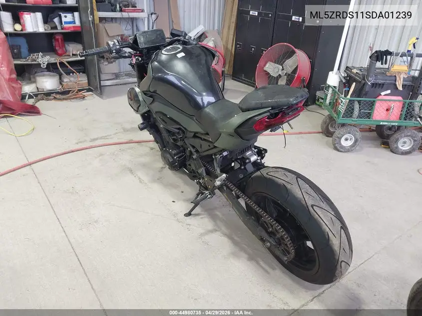 2025 Kawasaki Zr900 S VIN: ML5ZRDS11SDA01239 Lot: 44980735