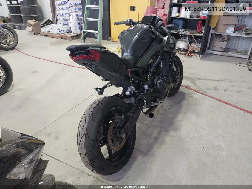 2025 Kawasaki Zr900 S VIN: ML5ZRDS11SDA01239 Lot: 44980735