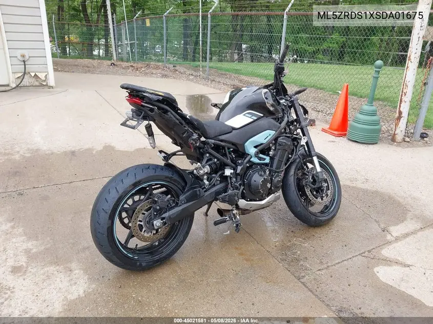 2025 Kawasaki Zr900 S VIN: ML5ZRDS1XSDA01675 Lot: 45021581