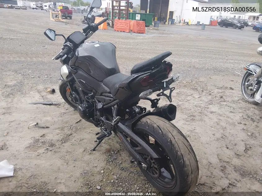 2025 Kawasaki Zr900 S VIN: ML5ZRDS18SDA00556 Lot: 45069832