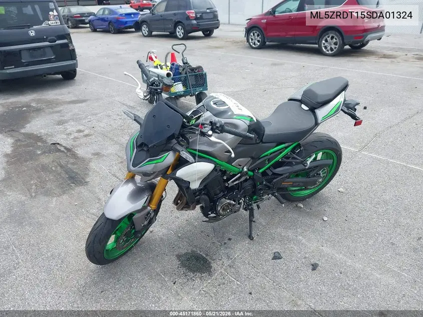 2025 Kawasaki Zr900 T VIN: ML5ZRDT15SDA01324 Lot: 45171860