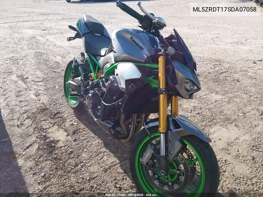2025 Kawasaki Zr900 T VIN: ML5ZRDT17SDA07058 Lot: 45172483