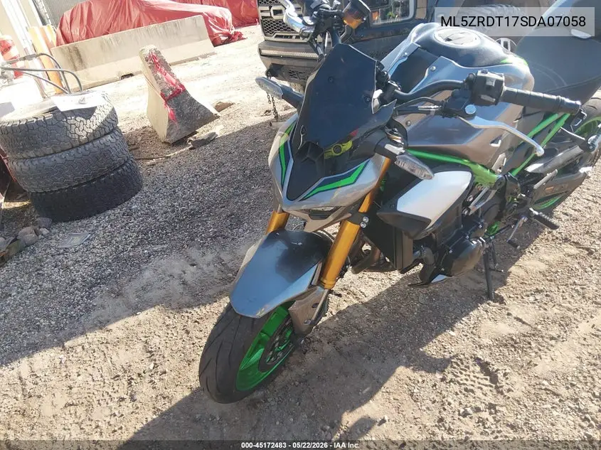 2025 Kawasaki Zr900 T VIN: ML5ZRDT17SDA07058 Lot: 45172483