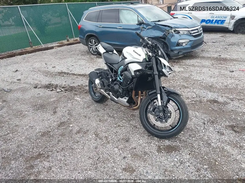 2025 Kawasaki Zr900 S VIN: ML5ZRDS16SDA06324 Lot: 45188906