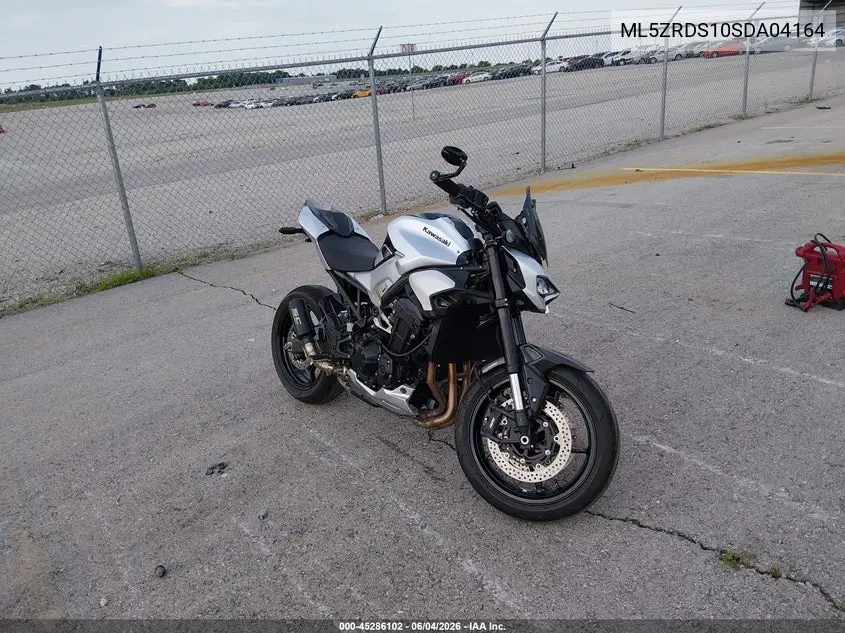 2025 Kawasaki Zr900 S VIN: ML5ZRDS10SDA04164 Lot: 45286102
