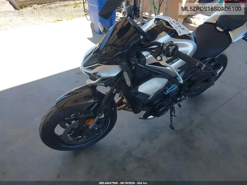2025 Kawasaki Zr900 S VIN: ML5ZRDS16SDA06100 Lot: 45427598