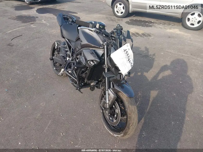 2025 Kawasaki Zr900 S VIN: ML5ZRDS11SDA01046 Lot: 45554656