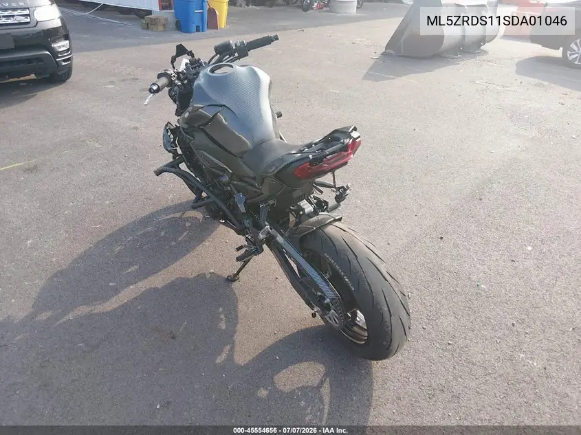 2025 Kawasaki Zr900 S VIN: ML5ZRDS11SDA01046 Lot: 45554656