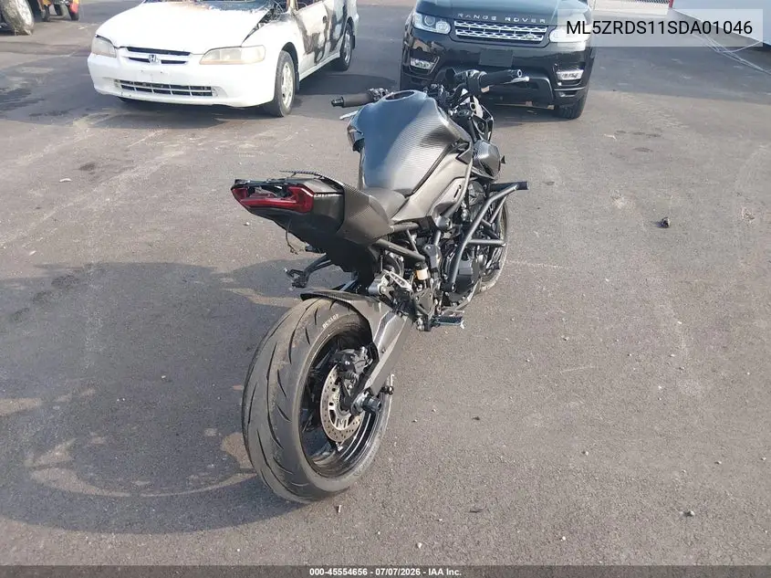 2025 Kawasaki Zr900 S VIN: ML5ZRDS11SDA01046 Lot: 45554656