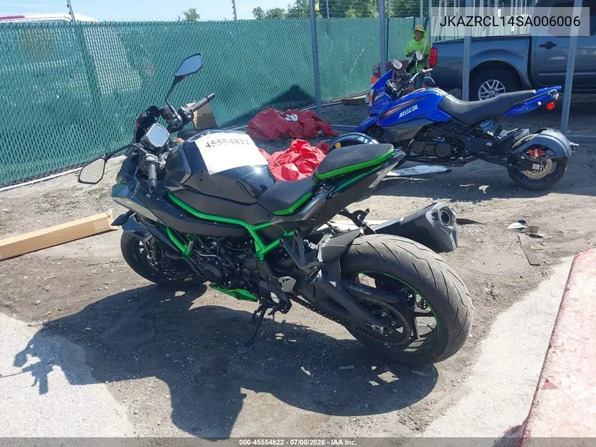 2025 Kawasaki Zr1000 L VIN: JKAZRCL14SA006006 Lot: 45554822