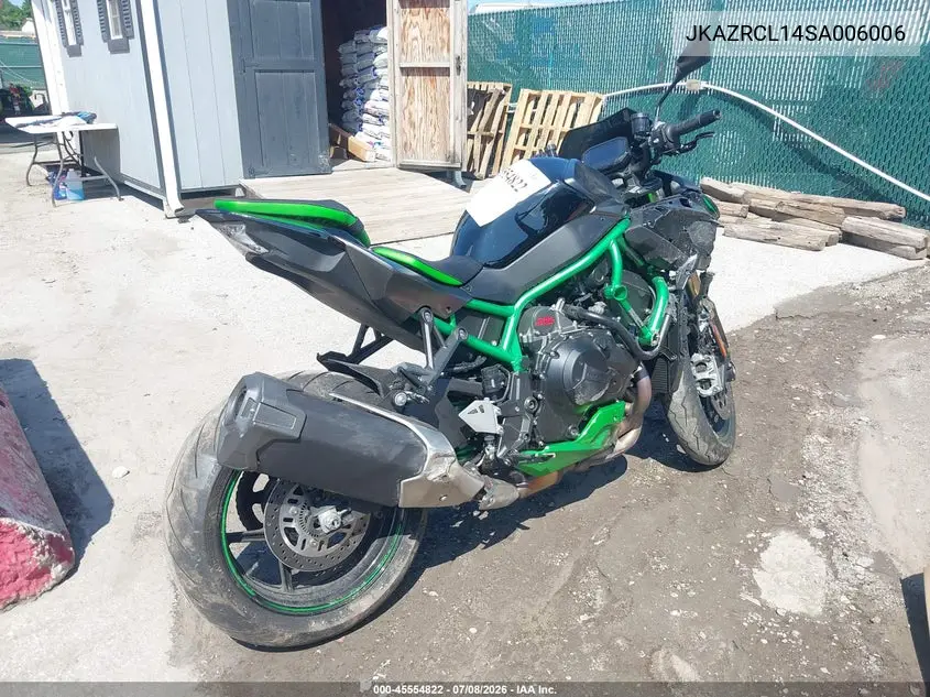 2025 Kawasaki Zr1000 L VIN: JKAZRCL14SA006006 Lot: 45554822