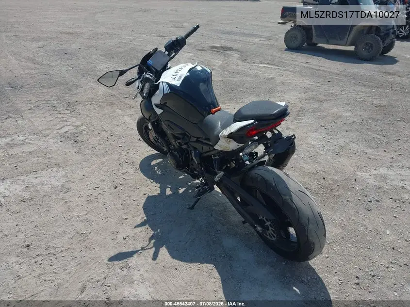 2026 Kawasaki Zr900 S VIN: ML5ZRDS17TDA10027 Lot: 45542407