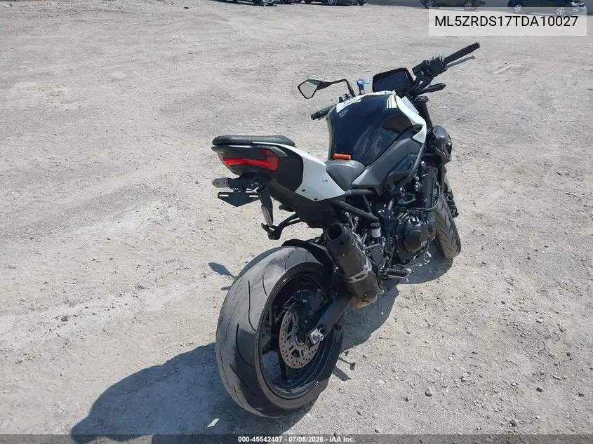 2026 Kawasaki Zr900 S VIN: ML5ZRDS17TDA10027 Lot: 45542407