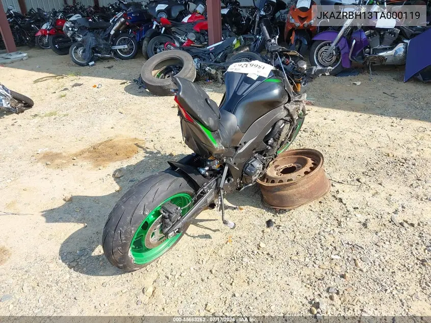 2026 Kawasaki Zr1100 VIN: JKAZRBH13TA000119 Lot: 45663262