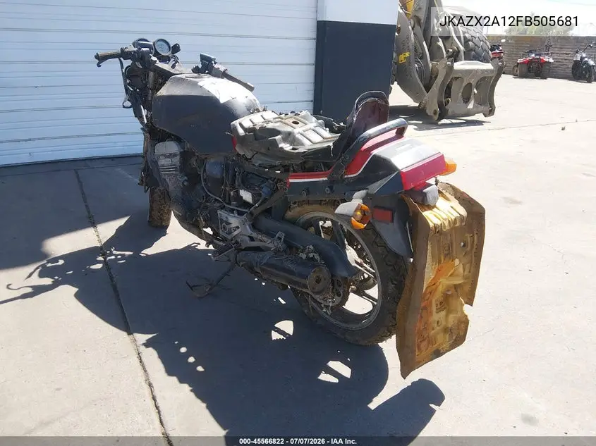 1985 Kawasaki Zx900 VIN: JKAZX2A12FB505681 Lot: 45566822