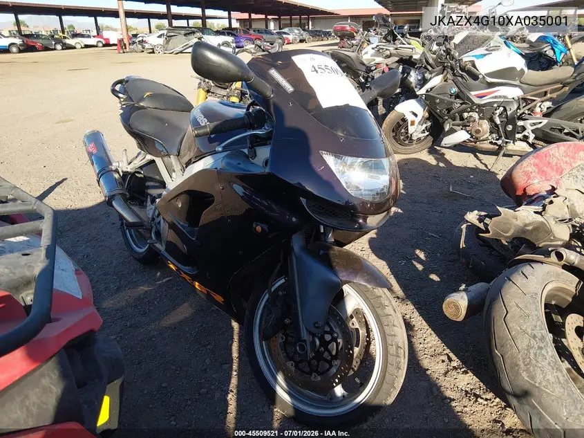 1999 Kawasaki Zx600 G VIN: JKAZX4G10XA035001 Lot: 45509521