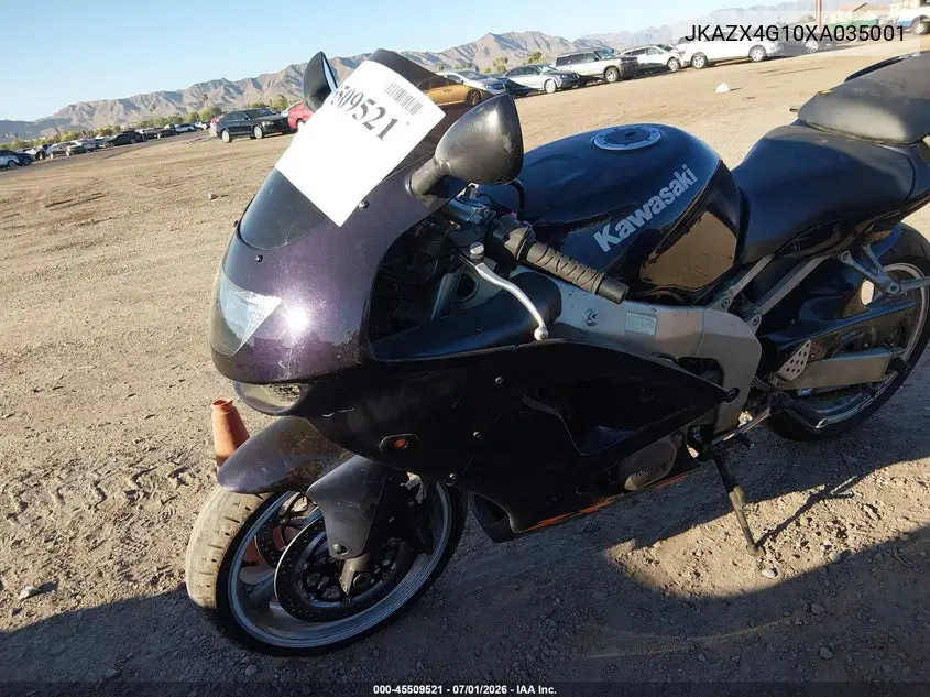1999 Kawasaki Zx600 G VIN: JKAZX4G10XA035001 Lot: 45509521