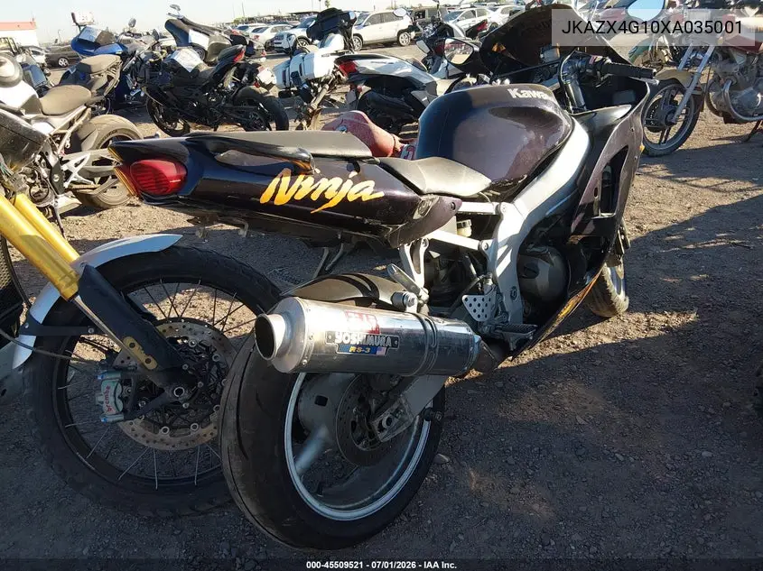 1999 Kawasaki Zx600 G VIN: JKAZX4G10XA035001 Lot: 45509521