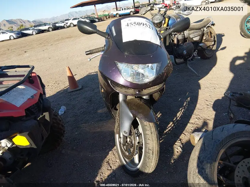 1999 Kawasaki Zx600 G VIN: JKAZX4G10XA035001 Lot: 45509521
